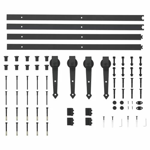 Symple Stuff Sliding Door Hardware Kit Symple Stuff  - Size: 1cm W X 2cm D