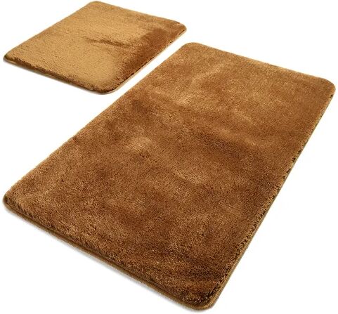 Ebern Designs Grisel 2-Piece Set Rectangle Bath Mat Ebern Designs Colour: Beige 30cm H X 125cm W X 29cm D