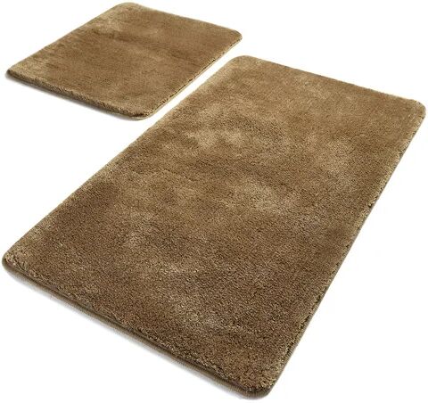 Ebern Designs Grisel 2-Piece Set Rectangle Bath Mat Ebern Designs Colour: Mink