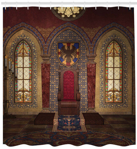 East Urban Home Throne Shower Curtain East Urban Home Size: 240cm H x 175cm W  - Size: 200cm H x 175cm W East Urban Home Throne Shower Curtain East Urban Home Size: 240cm H x 175cm W  - Size: 200cm H x 175cm W