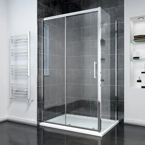 Belfry Bathroom Oblak Rectangular Shower Enclosure with Tray Belfry Bathroom Size: 190cm H x 170cm W x 90cm D  - Size: W150 x L200cm