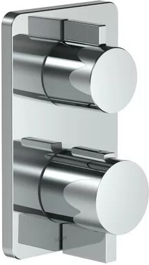 Villeroy & Boch Cult Double Concealed Thermostatic Shower Valve Villeroy & Boch Bathroom and Wellness Volume Control: One Function  - Size: 38cm H X 189cm W X 35cm D Villeroy & Boch Cult Double Concealed Thermostatic Shower Valve Villeroy & Boch Bathroom and Wellness Volume Control: One Function  - Size: 38cm H X 189cm W X 35cm D