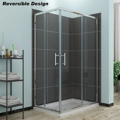 Belfry Bathroom Saco Rectangular Shower Enclosure Belfry Bathroom Size: 1850mm H x 1000mm W x 800mm D  - Size: 1850mm H x 1100mm W x 760mm D Belfry Bathroom Saco Rectangular Shower Enclosure Belfry Bathroom Size: 1850mm H x 1000mm W x 800mm D  - Size: 1850mm H x 1100mm W x 760mm D
