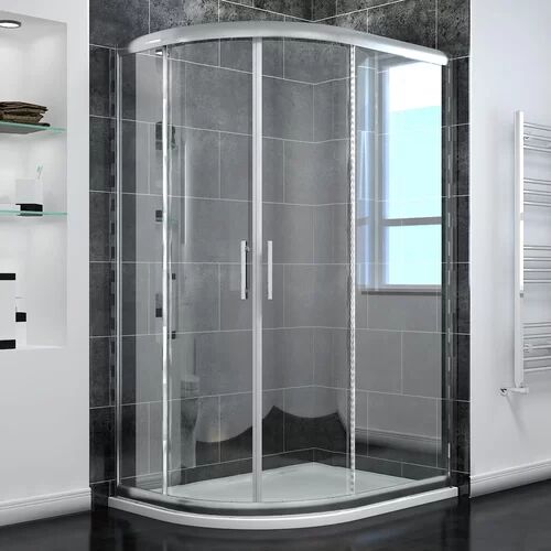 Belfry Bathroom Bowmin Offset Quadrant Shower Enclosure - 1850 x 800 mm Belfry Bathroom  - Size: Double (4'6)