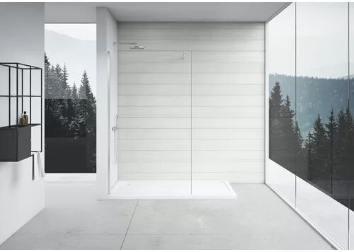 Belfry Bathroom Sandara 8mm Impact Resistant Glass Wet Room Screen Belfry Bathroom Size: 200cm H x 60cm W  - Size: 200cm H x 50cm W Belfry Bathroom Sandara 8mm Impact Resistant Glass Wet Room Screen Belfry Bathroom Size: 200cm H x 60cm W  - Size: 200cm H x 50cm W