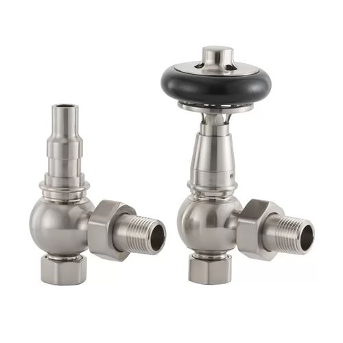 Belfry Heating Abbott Heating Thermostatic Radiator Valve with Wheel Head & Lockshield Belfry Heating Finish: Nickel 50cm H X 100cm W X 55cm D Belfry Heating Abbott Heating Thermostatic Radiator Valve with Wheel Head & Lockshield Belfry Heating Finish: Nickel 50cm H X 100cm W X 55cm D