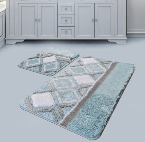 Ebern Designs Boysen 2 Piece Rectangle Non-Slip Bath Mat Set Ebern Designs 50 x 50cm Ebern Designs Boysen 2 Piece Rectangle Non-Slip Bath Mat Set Ebern Designs 50 x 50cm