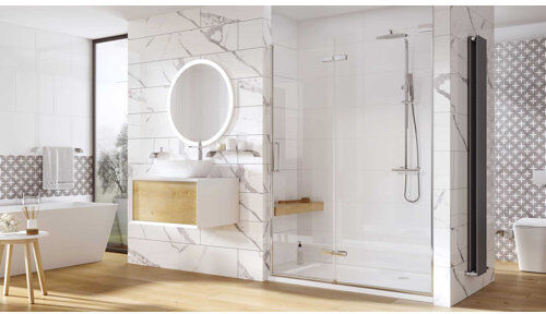 Belfry Bathroom Chisdock Sliding Semi-Frameless Shower Door Belfry Bathroom Size: 200 H X 100 W CM  - Size: 1000mm W x 800mm D Belfry Bathroom Chisdock Sliding Semi-Frameless Shower Door Belfry Bathroom Size: 200 H X 100 W CM  - Size: 1000mm W x 800mm D