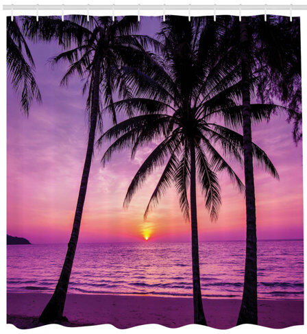 East Urban Home Nature Polyester Shower Curtain East Urban Home Size: 200cm H x 175cm W  - Size: Standard (72" x 72") Extra Long (72" x 96") East Urban Home Nature Polyester Shower Curtain East Urban Home Size: 200cm H x 175cm W  - Size: Standard (72" x 72") Extra Long (72" x 96")