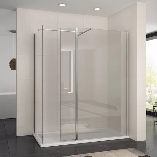 Belfry Bathroom Creekmont Rectangular Shower Enclosure Belfry Bathroom Size: 1900cm H x 1200cm W x 760cm D  - Size: 1900cm H x 1100cm W x 760cm D