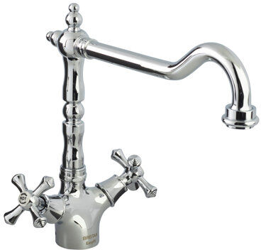 Bristan Colonial Double Handle Monobloc Mixer Tap Bristan  - Size: 13cm H X 18cm W X 11cm D Bristan Colonial Double Handle Monobloc Mixer Tap Bristan  - Size: 13cm H X 18cm W X 11cm D
