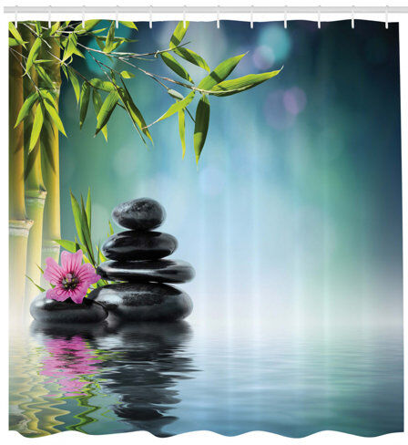 East Urban Home Water Shower Curtain East Urban Home Size: 200cm H x 175cm W  - Size: Standard (72" x 72") Extra Long (72" x 96") East Urban Home Water Shower Curtain East Urban Home Size: 200cm H x 175cm W  - Size: Standard (72" x 72") Extra Long (72" x 96")