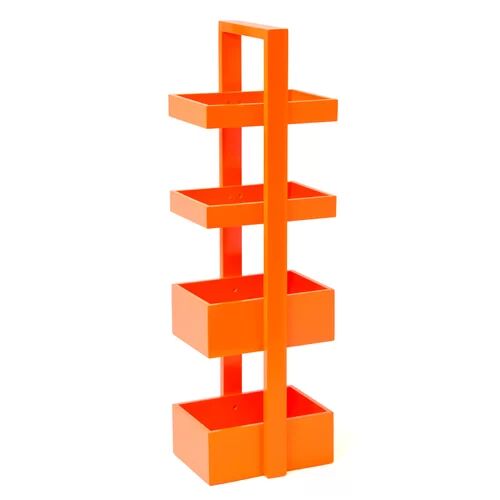 Ebern Designs Dull Wood Free Standing Shower Caddy Ebern Designs Finish: Orange  - Size: 30 cm H x 80 cm W