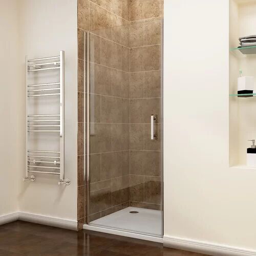 Belfry Bathroom Arnot Tempered Glass Hinged Shower Door Belfry Bathroom  - Size: 150cm H x 17cm W x 17cm D