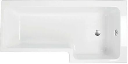 Freeport Park Bricelyn L-Shape 1700 mm x 820mm Shower Bath Freeport Park Waste Location: Left  - Size: Kingsize (5')