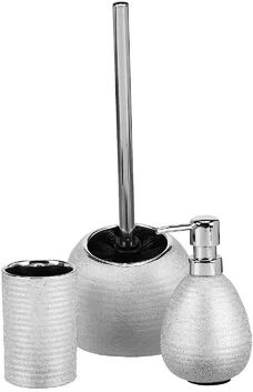 17 Stories Aabha 3 Piece Bathroom Accessory Set 17 Stories Colour: Silver 5cm H X 44cm B X 38cm T 17 Stories Aabha 3 Piece Bathroom Accessory Set 17 Stories Colour: Silver 5cm H X 44cm B X 38cm T