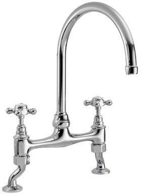 Nuie Mixer Bridge Tap Nuie  - Size: 4.5cm H x 80cm W x 170cm D Nuie Mixer Bridge Tap Nuie  - Size: 4.5cm H x 80cm W x 170cm D