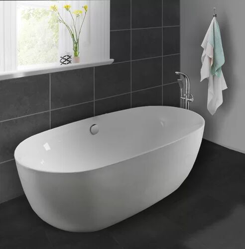 Freeport Park Ramiro 1750 mm x 620 mm Freestanding Single Ended Bathtub Freeport Park  - Size: 54cm H X 34cm W X 11cm D