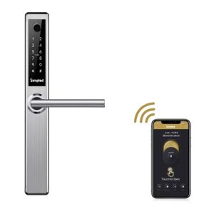 Simpled HF Slim Series Smart Lock HF - Silver 31.0 H x 4.0 W x 2.0 D cm