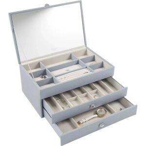 ClassicLiving Carters Jewellery Box blue 15.0 H x 33.0 W x 18.5 D cm