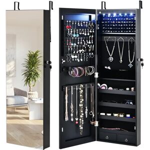 17 Stories Nadabb Jewelry Armoire black