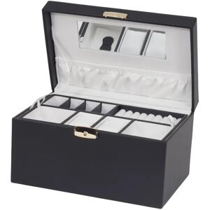 Brayden Studio Katrina Jewellery Box black/white 9.0 H x 24.0 W x 17.0 D cm