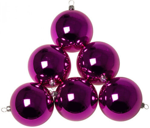 The Seasonal Aisle Luxury Shatterproof Ball Ornament (Set of 3) The Seasonal Aisle Colour: Cerise Pink  - Size: 54cm H x 10cm W The Seasonal Aisle Luxury Shatterproof Ball Ornament (Set of 3) The Seasonal Aisle Colour: Cerise Pink  - Size: 54cm H x 10cm W