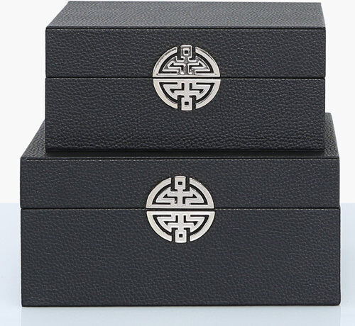 Fairmont Park 2 Piece Jewellery Box Set Fairmont Park Finish: Black Fairmont Park 2 Piece Jewellery Box Set Fairmont Park Finish: Black