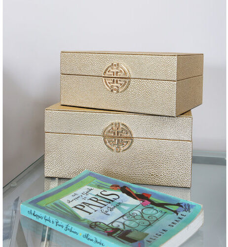 Fairmont Park 2 Piece Jewellery Box Set Fairmont Park Finish: Gold 59.4 cm H x 42 cm W x 5 cm D Fairmont Park 2 Piece Jewellery Box Set Fairmont Park Finish: Gold 59.4 cm H x 42 cm W x 5 cm D