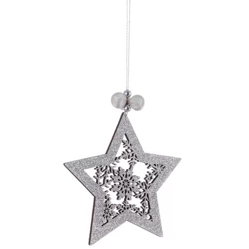 The Seasonal Aisle Star Holiday Shaped Ornament (Set of 12) The Seasonal Aisle Colour: Silver