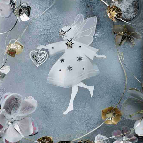 The Seasonal Aisle Fairy with Heart Hanging Figurine The Seasonal Aisle Size: 35cm H x 20cm W x 0.1cm D  - Size: 85cm H X 75cm W The Seasonal Aisle Fairy with Heart Hanging Figurine The Seasonal Aisle Size: 35cm H x 20cm W x 0.1cm D  - Size: 85cm H X 75cm W