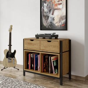 Trent Austin Design Louisiana Plus Turntable Stand Audio Cabinet black/brown 76.2 H x 88.0 W x 40.0 D cm