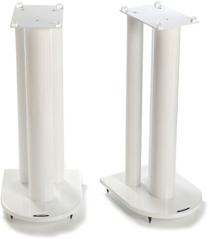 Symple Stuff 60cm Fixed Height Speaker Stand Symple Stuff Finish: White  - Size: 37cm H X 59cm W X 55cm D Symple Stuff 60cm Fixed Height Speaker Stand Symple Stuff Finish: White  - Size: 37cm H X 59cm W X 55cm D