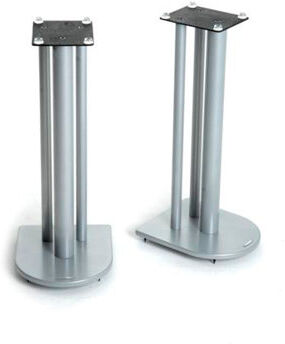 Symple Stuff 60cm Fixed Height Speaker Stand Symple Stuff Colour: Silver  - Size: 33cm H X 13cm W X 13cm D Symple Stuff 60cm Fixed Height Speaker Stand Symple Stuff Colour: Silver  - Size: 33cm H X 13cm W X 13cm D