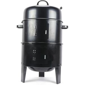 Dakota Fields Nabesna Vertical Wood Portable 40cm² Smoker black/brown/gray 84.0 H x 40.0 W x 40.0 D cm