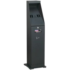 Sealey Cigarette Bin black 88.0 H x 24.0 W x 24.0 D cm