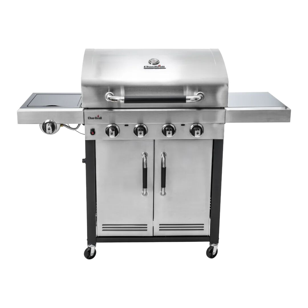 Char-Broil Advantage Series 445S - 4 Burner Gas Barbecue Grill with TRU-Infrared technology, Stainless steel Finish gray 116.0 H x 144.0 W x 60.0 D cm