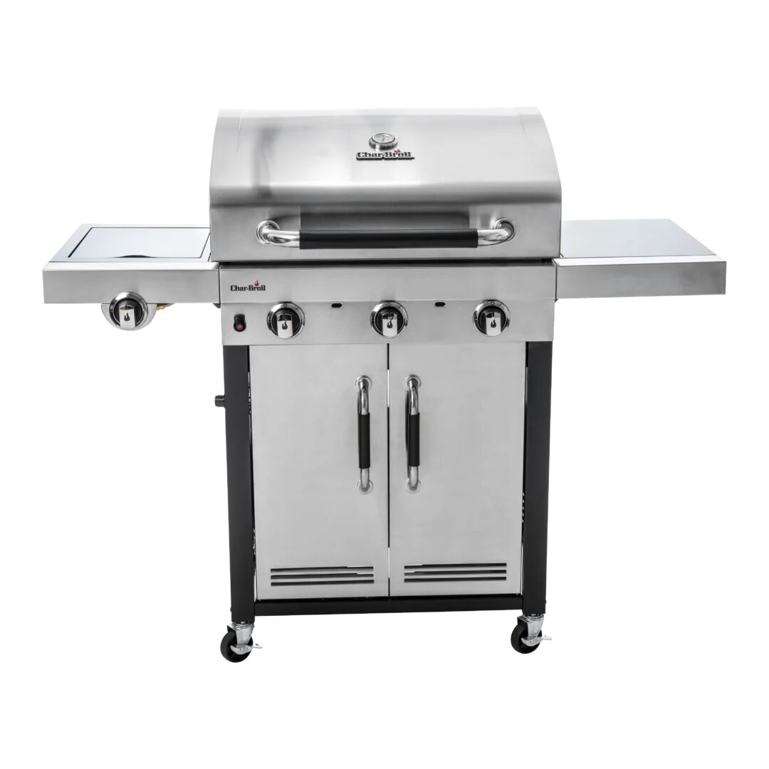 Char-Broil Advantage Series 345S - 3 Burner Gas Barbecue Grill with TRU-Infrared technology, Stainless steel Finish gray 116.0 H x 138.0 W x 59.0 D cm