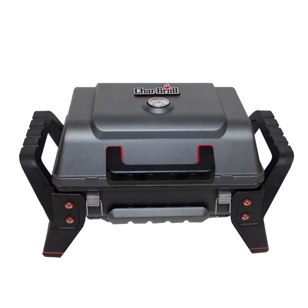 Char-Broil X200 Grill2Go - Portable Barbecue Grill with TRU-Infrared technology, Grey/ Cast aluminium gray 35.0 H x 60.0 W x 40.0 D cm