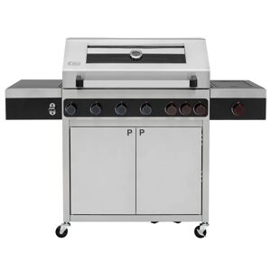Tepro 6 Special Edition Gas BBQ with Infrared Side and Back Burners black/gray 114.6 H x 156.0 W x 63.0 D cm