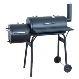Tepro Wichita Offset Charcoal Barbecue Smoker - formerly Tennessee black/gray 116.5 H x 115.0 W x 63.5 D cm