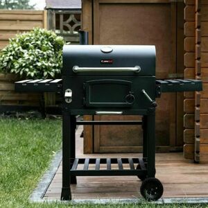 CosmoGrill Outdoor XL Smoker Barbecue Charcoal Portable BBQ Grill Garden black/gray 114.0 H x 123.0 W x 55.0 D cm