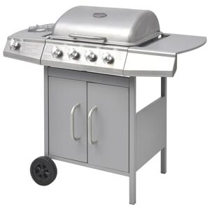 Symple Stuff Gas Barbecue Grill 4+1 Cooking Zone gray 97.7 H x 104.0 W x 55.4 D cm