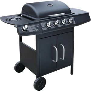 Symple Stuff Gas Barbecue Grill 4+1 Cooking Zone black 97.7 H x 104.0 W x 55.4 D cm