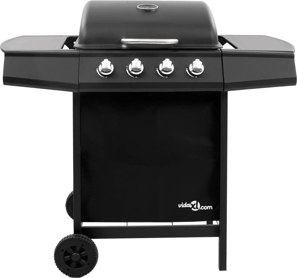 vidaXL 4 - Burner Natural Gas 13648 BTU Gas Grill Black 4