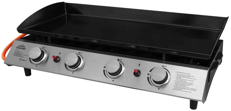 Dellonda Plancha Portable Liquid Propane Gas Grill Stainless Steel
