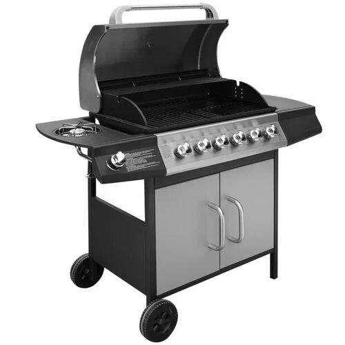 Symple Stuff 63.5cm Cooking Zone Portable Gas Barbecue Symple Stuff Finish: Silver