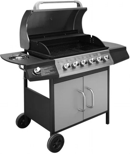 Symple Stuff 63.5cm Cooking Zone Portable Gas Barbecue Symple Stuff Finish: Silver 1cm H X 1cm W X 10cm D