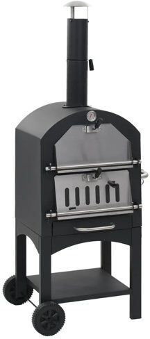 Symple Stuff Charcoal Fireclay Stone Outdoor Pizza Oven Symple Stuff  - Size: Extra Large Symple Stuff Charcoal Fireclay Stone Outdoor Pizza Oven Symple Stuff  - Size: Extra Large