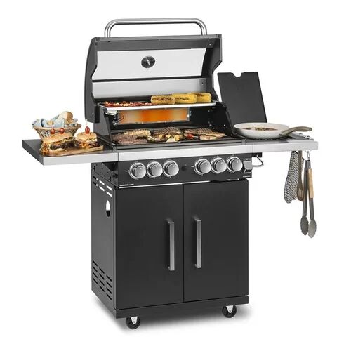 Klarstein 64cm Tomahawk 6-Burner Portable Gas Barbecue Klarstein  - Size: 38cm H X 39cm W X 42cm D Klarstein 64cm Tomahawk 6-Burner Portable Gas Barbecue Klarstein  - Size: 38cm H X 39cm W X 42cm D